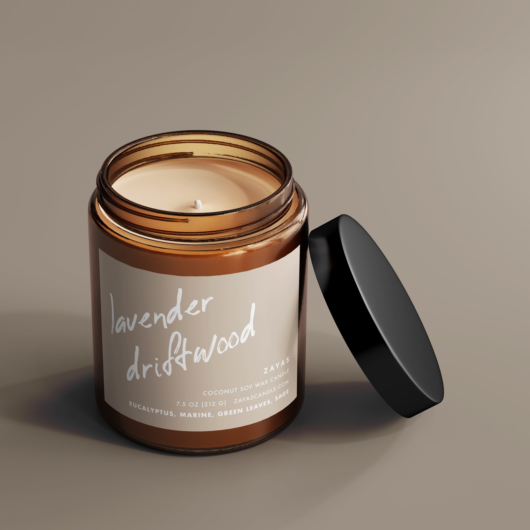 Lavender Driftwood Candle – Zayas Candle